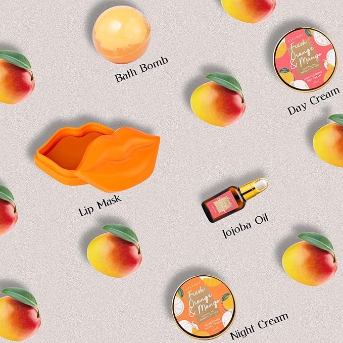 Mothers Day Gifts for Mom - 23-Piece Tropical Bath & Body Basket Set for Women, Spa Gift Basket with Shower Gel, Bath Bomb | Christmas Valentine's Birthday Gift All Occasion Holiday Gift Idea for Her-BrightBean Baby