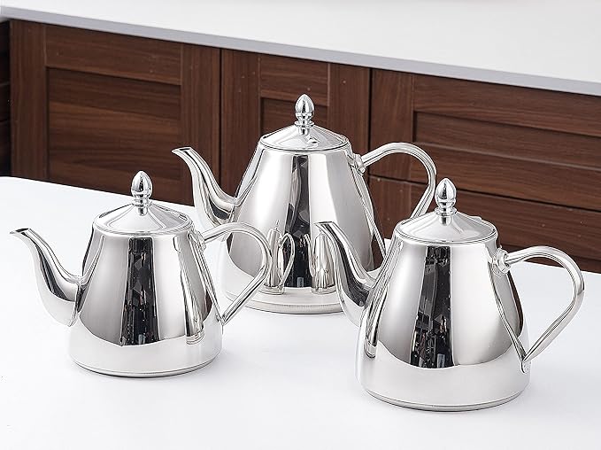 SANQIAHOME Stainless Steel Teapot with Infuser 2000ml