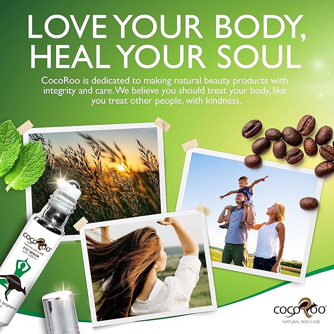 Caffeinated Eye Serum, Nutrient-Dense, 100% Pure, Natural & Vegan (Peppermint)-BrightBean Baby