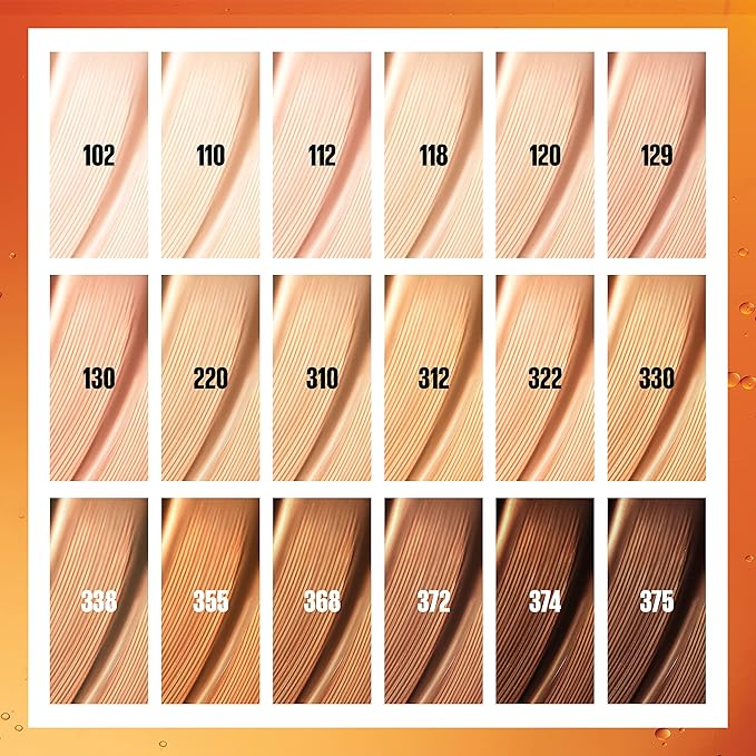 Maybelline Super Stay Up to 24HR Skin Tint, Radiant Light-to-Medium Coverage Foundation, Makeup Infused With Vitamin C, 312, 1 Count-BrightBean Baby
