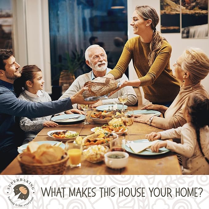 Superbaking 10" Oval Banneton Bread Proofing Basket – Sourdough Starter Kit for Crusty Artisan Style Loaves, Includes Essential Bread Baking Supplies & Tools - Ideal Gift for Bakers