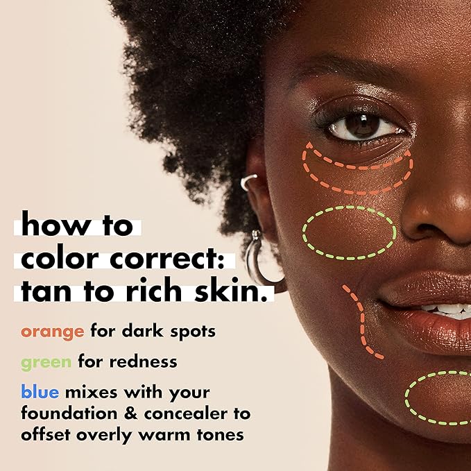 e.l.f. Camo Color Corrector, Hydrating & Long-Lasting Color Corrector For Camouflaging Discoloration, Dullness & Redness, Vegan & Cruelty-Free, Orange-BrightBean Baby