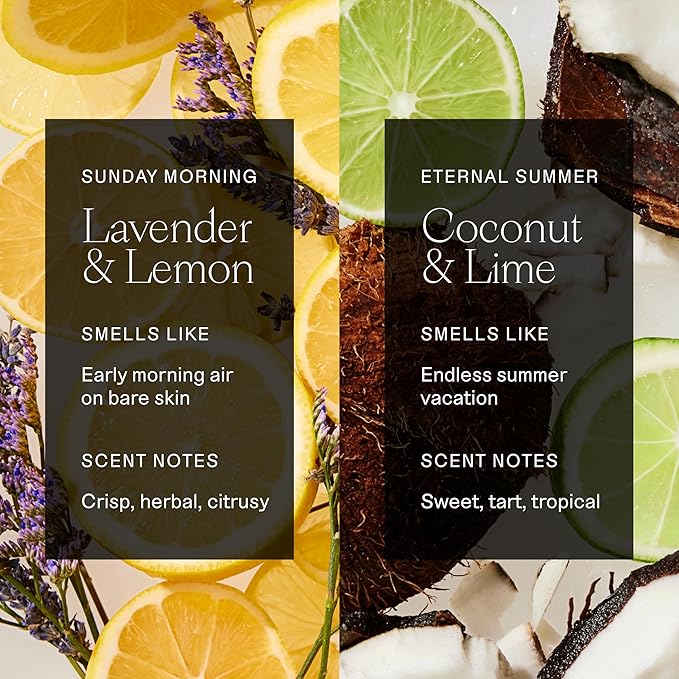 Each & Every Aluminum Free Deodorant for Women & Men, Lavender & Lemon + Coconut & Lime - All Natural Deodorant for Sensitive Skin, EWG Verified - Clean, Baking Soda-Free, Plant-Based - 2.5oz, 2 Pack-BrightBean Baby