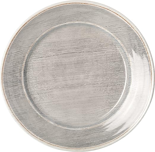 CFS 6400418 Grove Melamine Charger, 12.5", Smoke