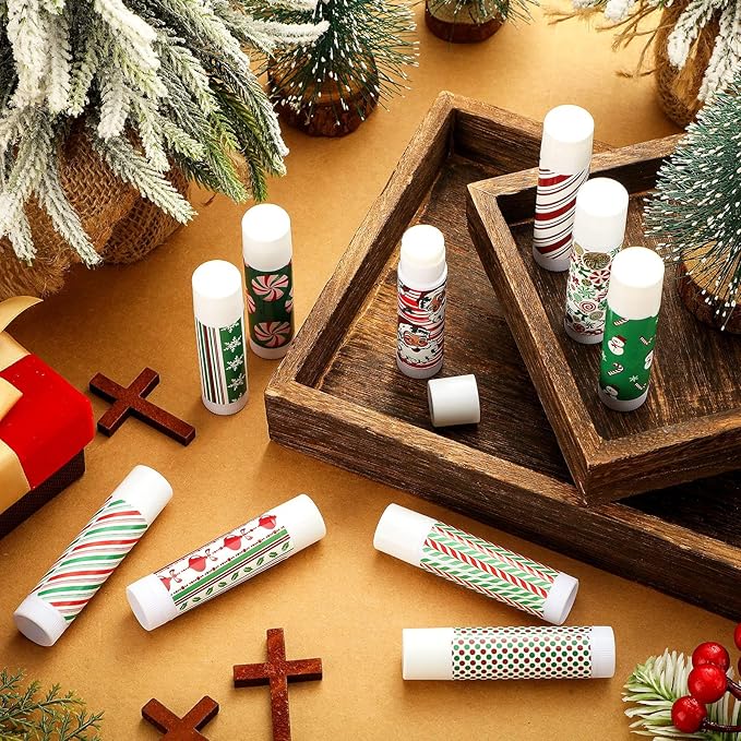 50 Pcs Lip Balm in Bulk Gift Set Moisturizing Lip Moisturizer Candy Themed Baby Shower Favors Candy Themed Gifts with Assorted Fruit Flavors for Women Men Dry Chapped Lips Christmas Gifts-BrightBean Baby