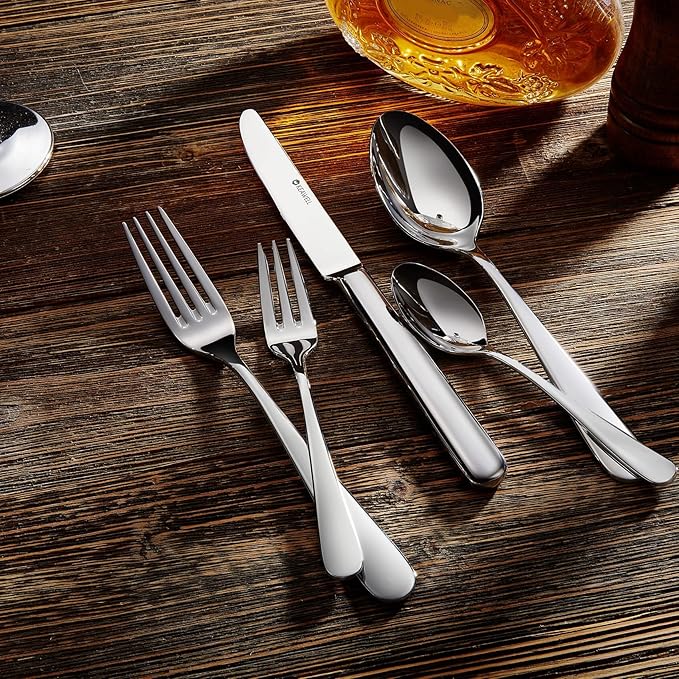 KEAWELL Premium Louise Demitasse Espresso Spoons, 18/10 Stainless Steel Mini Coffee Spoons, Dishwasher Safe (5.6 inches, 6)