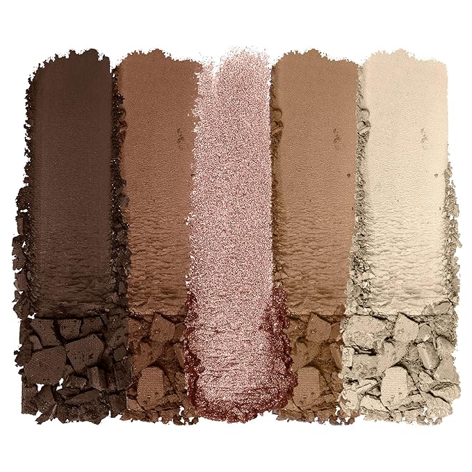 wet n wild Color Icon Eyeshadow Makeup 5 Pan Palette, Matte, Shimmer, Metallic, Long Wearing, Rich Buttery Pigment, Cruelty Free - Walking On Eggshells-BrightBean Baby