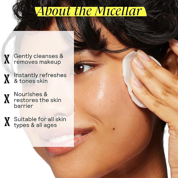 Micellar Water - Gentle Makeup Remover, No Rinse Cleanser & Toner for Sensitive Skin - No Common Irritants - Free from Alcohol, Oil, & Fragrance - 7 Ounce-BrightBean Baby