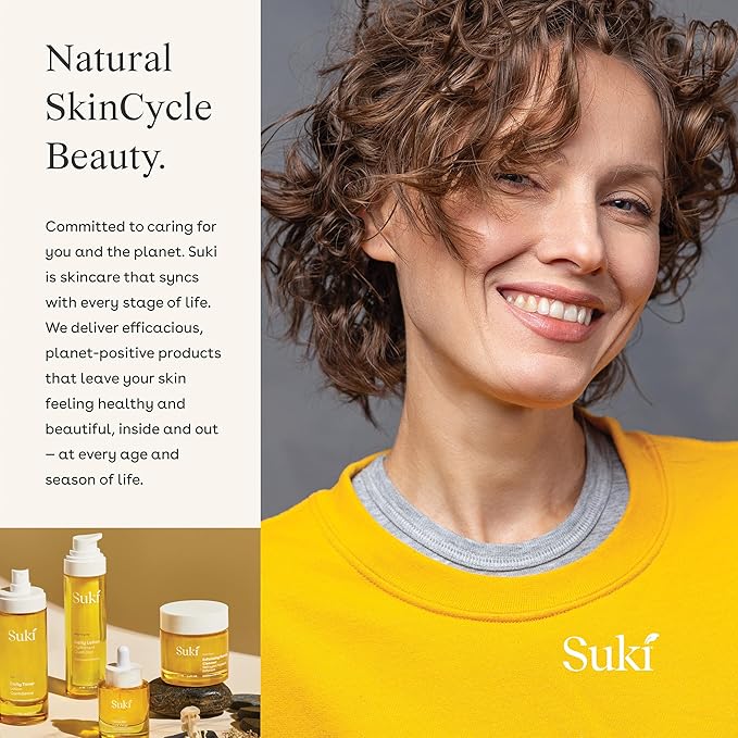 Face Scrub Exfoliating Face Wash | Suki Skincare Exfoliate Foaming Cleanser, Gentle Daily Scrub with Colloidal Oat & Raw Sugar, Natural Deep Pore Cleaner & Microdermabrasion Facial Exfoliator 3.38 oz-BrightBean Baby