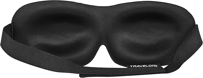 Travelon Eye Mask, Black, 8 x 3-BrightBean Baby