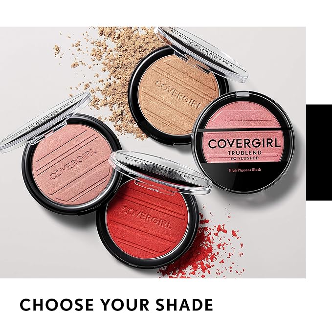 COVERGIRL Trublend So Flushed High Pigment Bronzer, Sunset Glitz, 0.33 Oz, 1 Count (Pack of 1)-BrightBean Baby