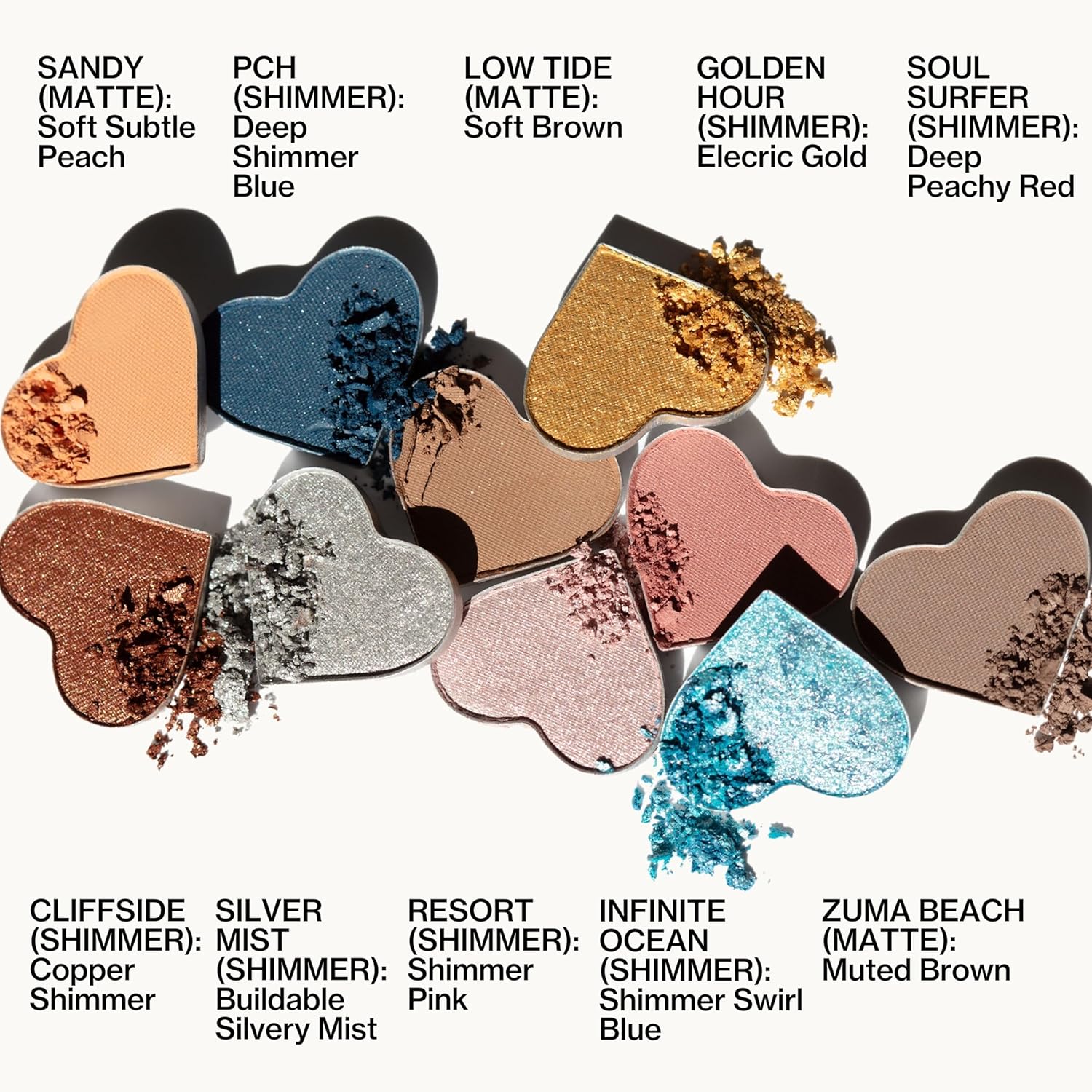 Pacifica Eyeshadow Palette – Malibu Mineral Eyeshadow, Blendable Neutral Shades with Velvet Matte, Shimmer & Metallic, Cocoa Butter Infused, Talc-Free, Vegan & Cruelty-Free, 0.24 oz (10 Shades)-BrightBean Baby