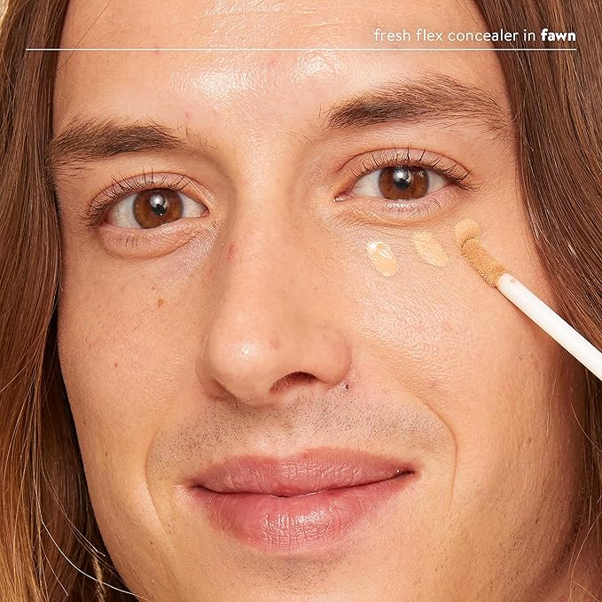 Honest Beauty Fresh Flex Concealer with Niacinamide + Vitamin E + Hyaluronic Acid | Vegan + Cruelty free | Fawn, 0.17 fl oz-BrightBean Baby