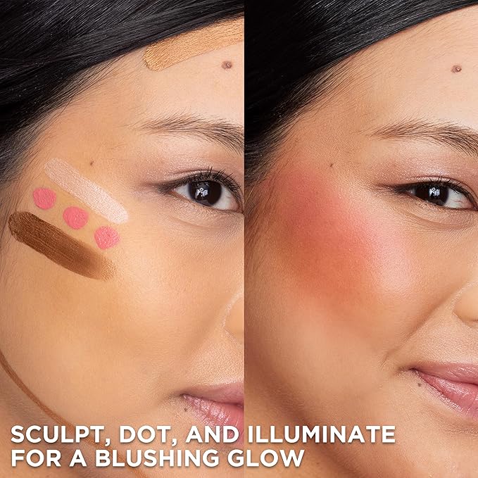 L'Oreal Paris True Match Lumi Le Liquid Blush, Intense Lightweight Blush Formula With Liquid Pigments, Dewy Worth It, 0.33 Fl Oz-BrightBean Baby