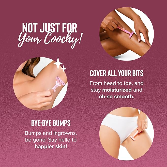 Coochy Intimate Shaving Cream | Shave Conditioner & Moisturizer for Face & Body | Ideal for Sensitive Skin Care, Anti-Bump | Island Paradise, 7.2 oz-BrightBean Baby