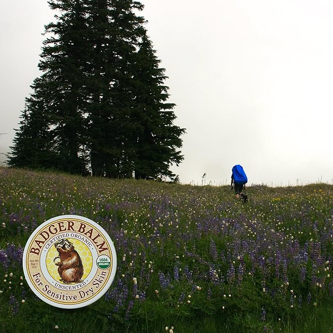 Badger - Unscented Dry Skin Balm, Sensitive Skin Balm, Moisturizing Balm for Dry Cracked Skin, Unscented Balm, Skin Moisturizer Balm, 2 oz (2 Pack)-BrightBean Baby