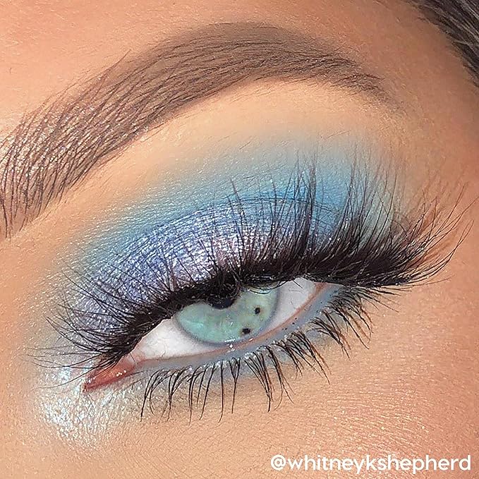 ColourPop Blue Moon Shadow Palette - Monochromatic Blue Shadow Palette with Matte, Metallic and Duochrome Finishes - High-Pigment Eye Makeup with a Long-Wearing Formula (0.3 oz)-BrightBean Baby