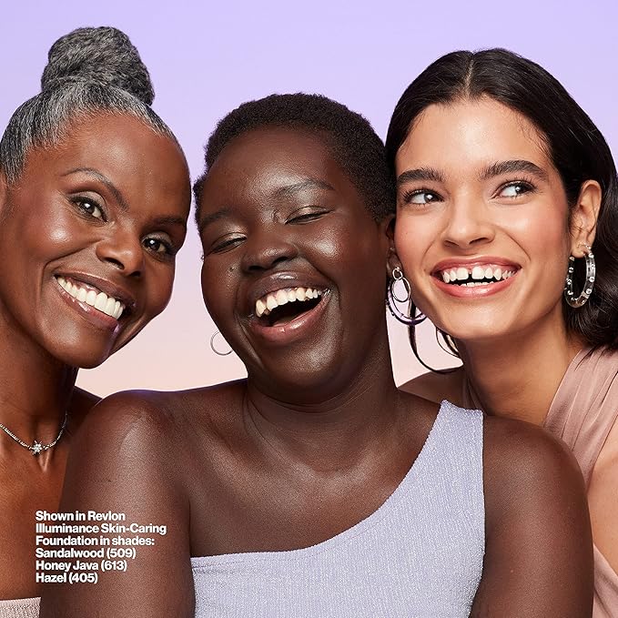 Revlon Illuminance Skin-Caring Liquid Foundation, Hyaluronic Acid, Hydrating and Nourishing Formula with Medium Coverage, 617 Ebony (Pack of 1)-BrightBean Baby