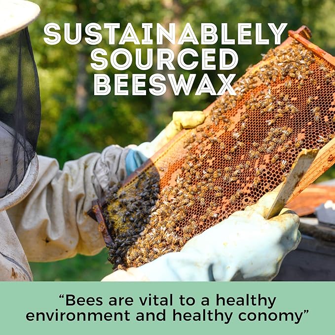 Trifecta Living Co.'s Beeswax Pellets - 100% Pure Bees Wax Perfect for DIY Candles, Skincare, and More! Discover The Creative Possibilities with Our Versatile, Pure Beeswax Pellets, (Yellow, 1lb)-BrightBean Baby