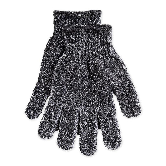 Urbana Spa Prive Men's Bamboo Charcoal Collection, Exfoliating Gloves-BrightBean Baby