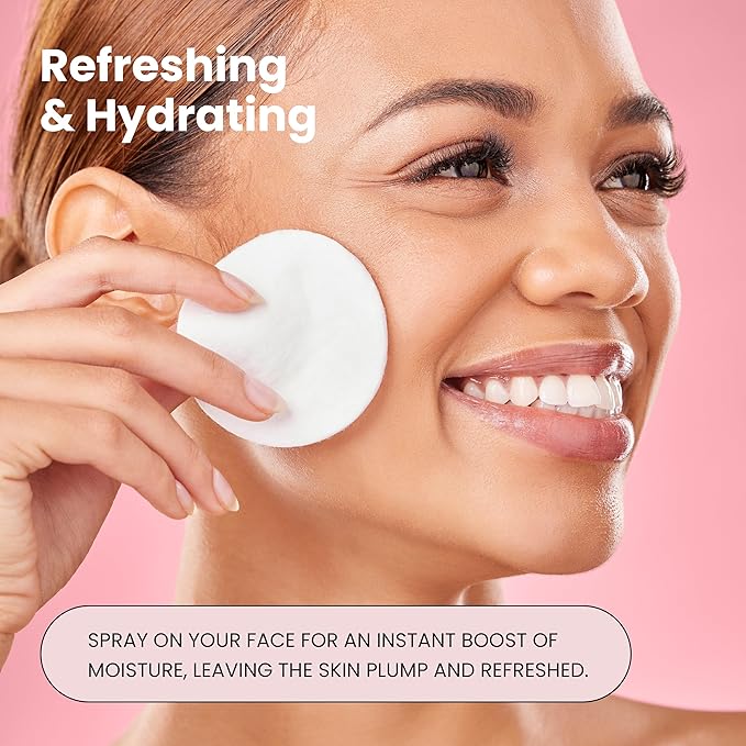 Rose Water Spray for Face with Matrixyl 3000 - Organic Rosewater Face Mist with Aloe Vera & Hyaluronic Acid - Hydrating, Reduces Fine Lines, Boosts Collagen Production, & Soothes Skin - 4 Fl Oz-BrightBean Baby