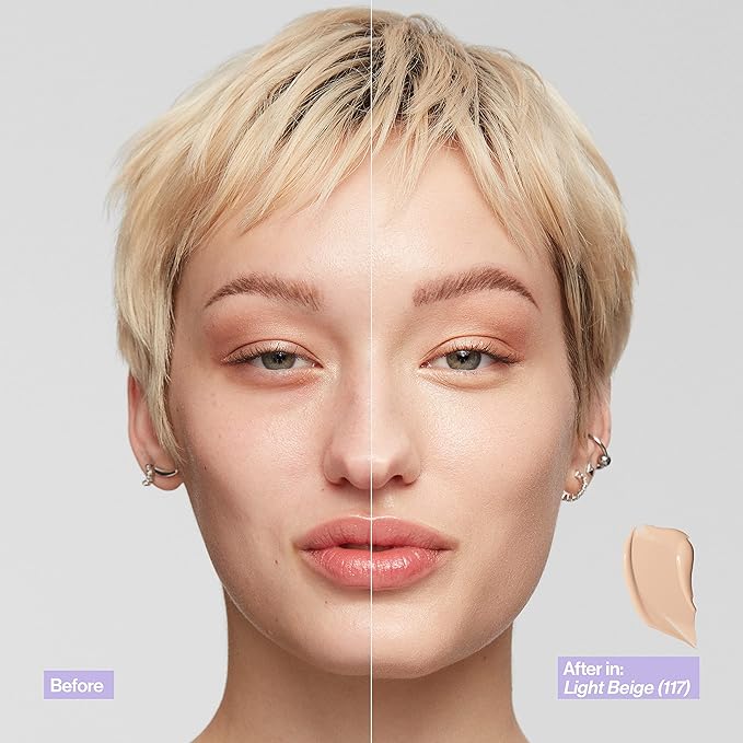 Revlon Illuminance Skin-Caring Liquid Foundation, Hyaluronic Acid, Hydrating and Nourishing Formula with Medium Coverage, 213 Light Natural (Pack of 1)-BrightBean Baby