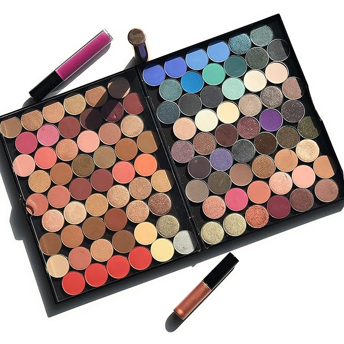 The Adept Palette in Praetorian Purple - Double Sided Magnetic Empty Palette with Divider, Holds Over 100 Standard Round Eyeshadow Pans, Hardshell Case-BrightBean Baby