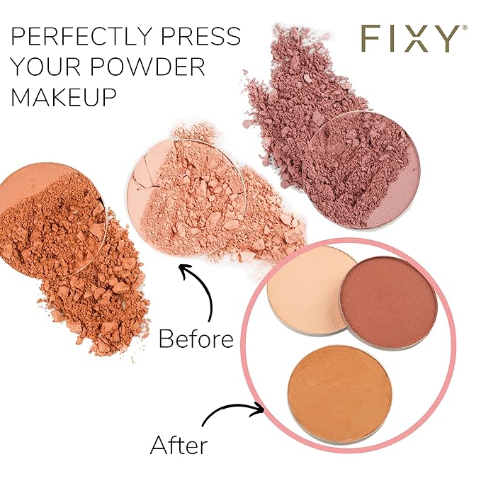 FIXY Makeup Repair Spray - Revive & Restore Pressed Powders, Eyeshadow, Blush, Bronzers & Highlighter | Retains Color | 4oz Vegan Solution, Fragrance-Free, Paraben-Free-BrightBean Baby