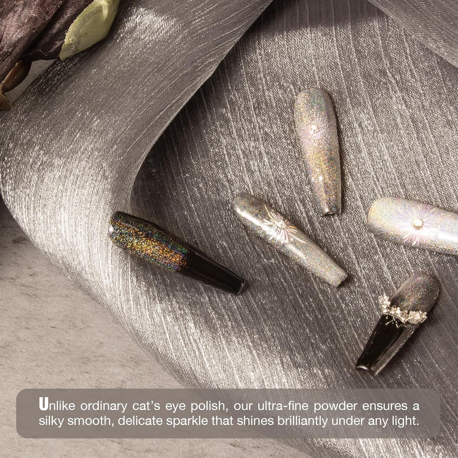 Cat Eye Gel Nail Polish with Magnet Stick, 15ml Magnetic Gel, Create Stunning Cat Eye Effects for DIY Manicures, Long-Lasting, Salon-Quality Finish, Rainbow Beam-BrightBean Baby