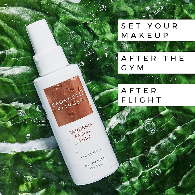 Georgette Klinger Gardenia Facial Mist - Collagen-Infused Face Spray, Long-Lasting Makeup, Hydration for Dewy and Smooth Skin, Anti Aging for All Skin Types- 4.2 oz-BrightBean Baby