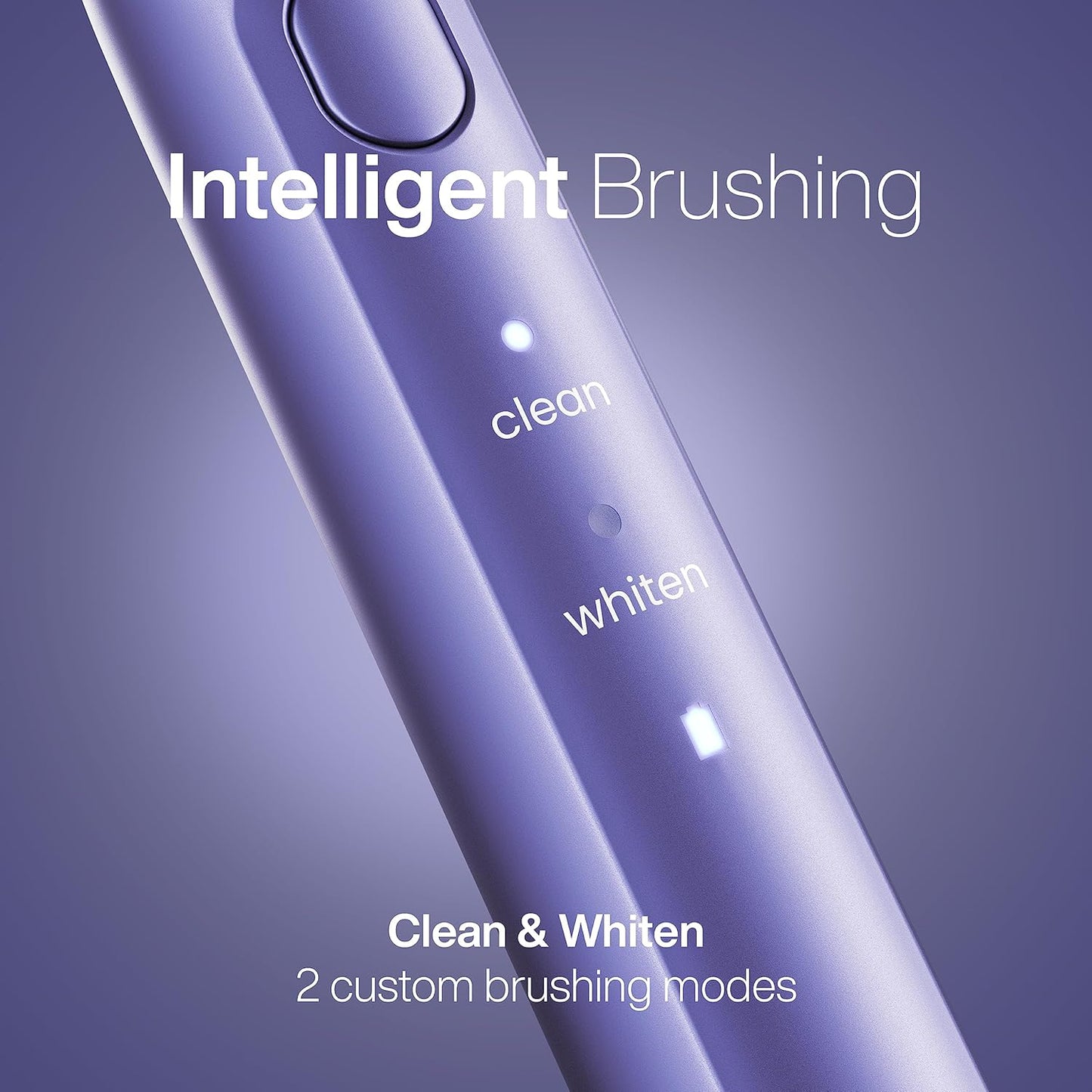 Aquasonic Icon ADA-Accepted Rechargeable Toothbrush | Magnetic Holder & Slim Travel Case | 2 Brushing Modes & Smart Timers | Gentle Micro-Vibrations (Lilac)-BrightBean Baby