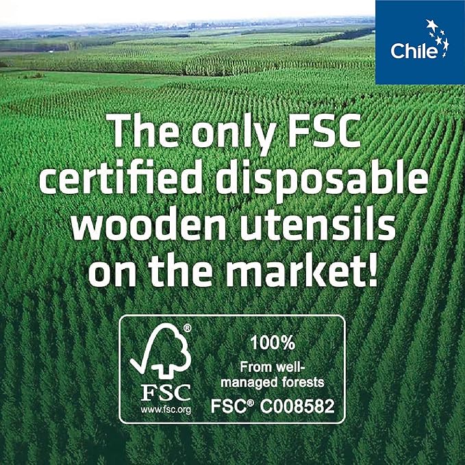 Disposable Wooden Cutlery Set - 100% Home Compostable - 480 Mix (240 Forks, 80 Spoons and 160 Knives) 6.5", Bamboo Utensils Alternative, Eco-Friendly, Organic, Sustainable and Carbon Neutral Certified