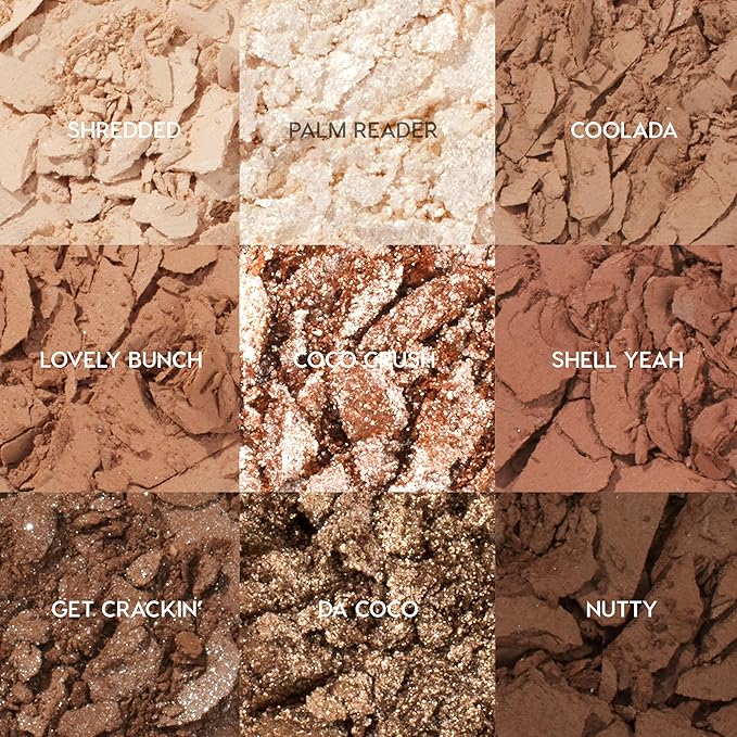 Colourpop Going Coconuts Eyeshadow Palette - Cool-Toned Neutral Eyeshadow Palette with Ultra-Velvety and Silky Finishes - High-Pigment Eye Makeup with a Long-Wearing Formula (0.3 oz)-BrightBean Baby