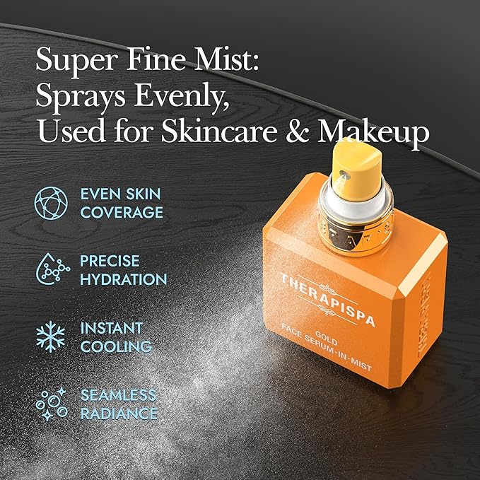 Face Serum-In-Mist – Glow-Boosting Face Mist & Spray Serum with Niacinamide, Panthenol & Hyaluronic Acid for Smoothing & Hydrating Skin (Vitamin, 2.0 fl oz)-BrightBean Baby