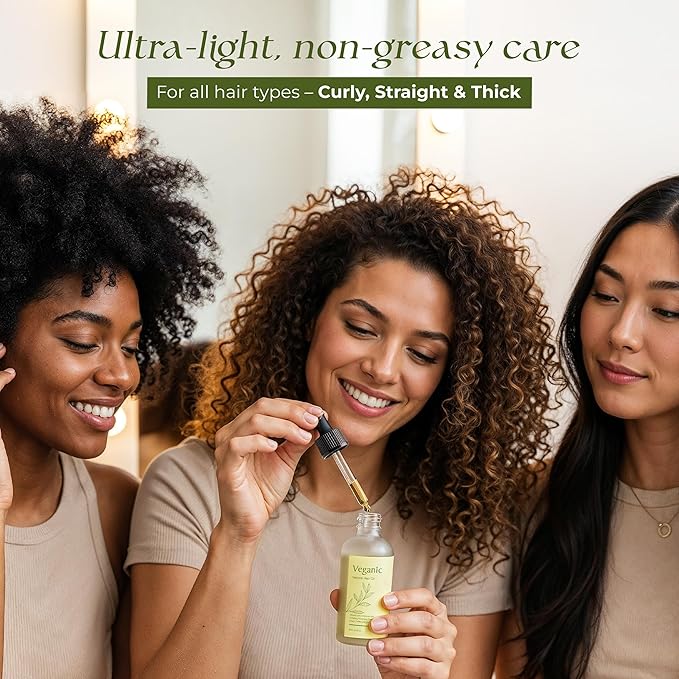 Natural Hair Growth Oil for Women infused with 10 Premium Botanic Oils plus Organic Rosemary Oil for Hair Growth | Salon-Grade Volumizing & Nourishment | Non-GMO Verified | 30-Day Supply-BrightBean Baby