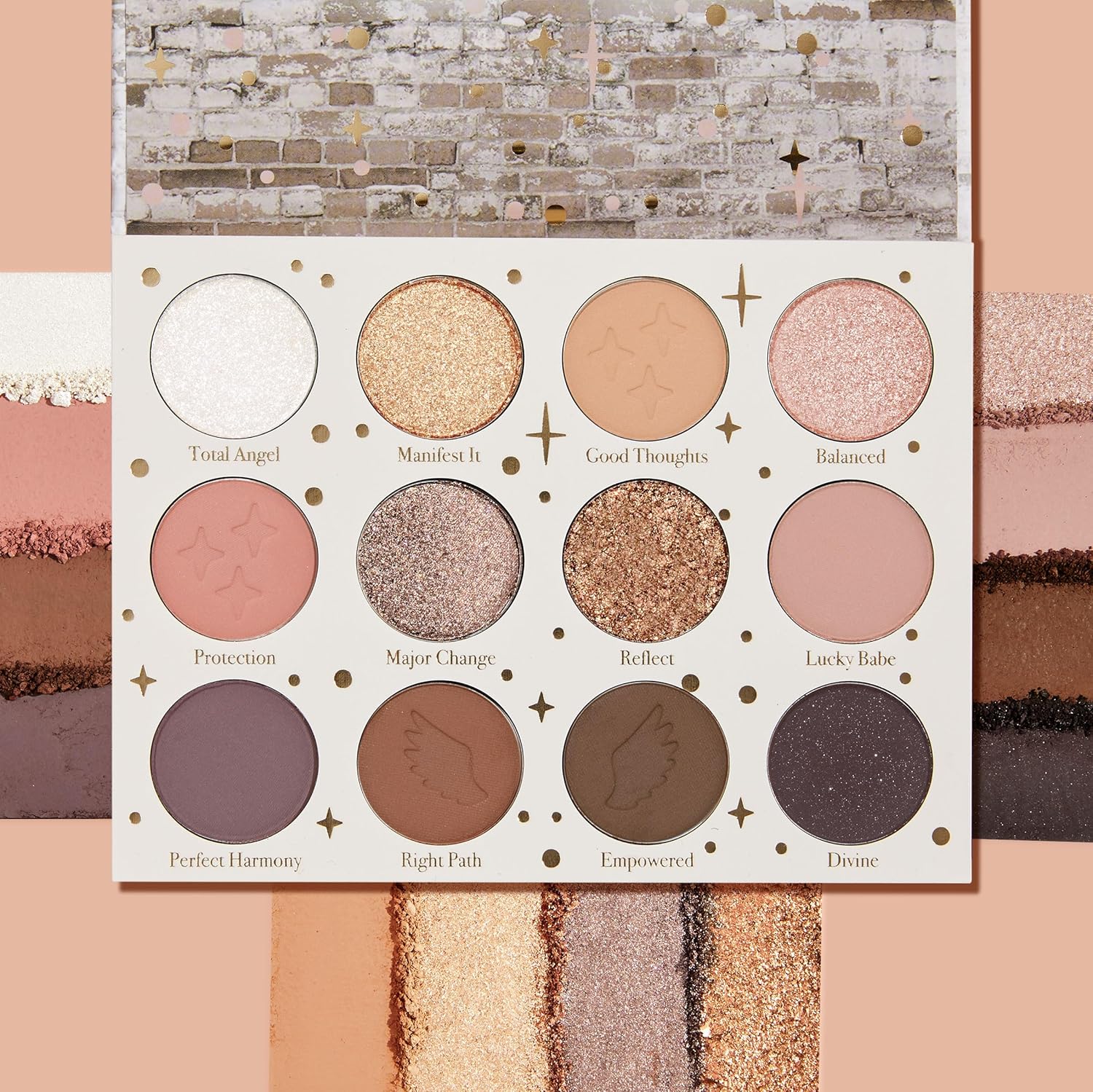ColourPop 11:11 Eyeshadow Palette - Warm Nude Eye Makeup Palette with Matte, Metallic, Matte Sparkle & Glitter Finishes - High-Pigment Eye Makeup with a Long-Wearing Formula (0.46 oz)-BrightBean Baby