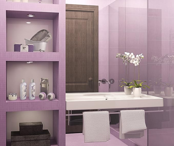 Bath Gift Basket Set for Women: Relaxing at Home Spa Kit Scented - Lavender and Jasmine with Large Bath Bombs, Salts, Shower Gel, Body Butter Lotion, Bath Oil, Bubble Bath, Loofah & More-BrightBean Baby