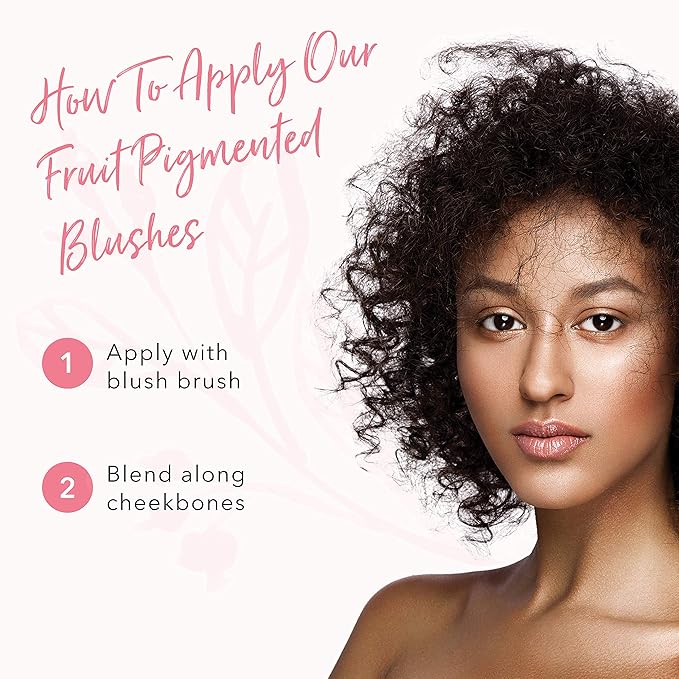 100% PURE Powder Blush (Fruit Pigmented), Mimosa, Soft Shimmery Finish, Nourishes Skin w/Rosehip Oil, Cocoa Butter, Natural Makeup (Light Coral) - 1.81 oz-BrightBean Baby