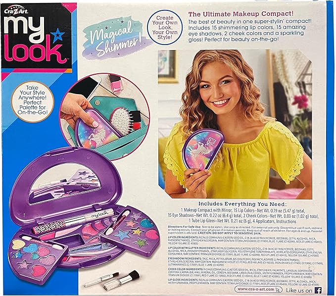 Glitter Makeup Compact-BrightBean Baby