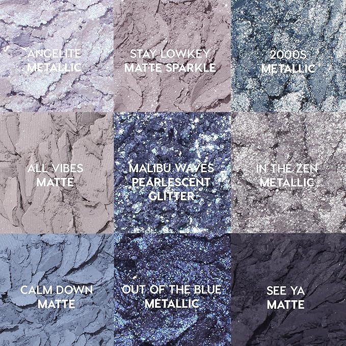 Colourpop So Elemental Eyeshadow Palette - Blue & Silver Shadow Palette with Metallic and Matte Finishes - High-Pigment Eye Makeup with a Long-Wearing Formula (0.3 oz)-BrightBean Baby