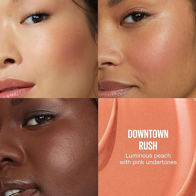 Maybelline Sunkisser Multi-Use Liquid Blush and Bronzer, Blendable, Longwear, Glowy Make Up, Downtown Rush, 1 Count-BrightBean Baby