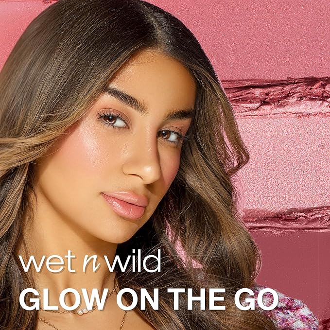 wet n wild Mega Glo Makeup Stick, Buildable Color, Versatile Use, Cruelty-Free & Vegan - Say It Ain't Rose-BrightBean Baby