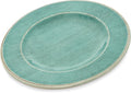 Carlisle FoodService Products Grove Reusable Plastic Plate Salad Plate with Rim for Home and Restaurant, Melamine, 9 Inches, Aqua