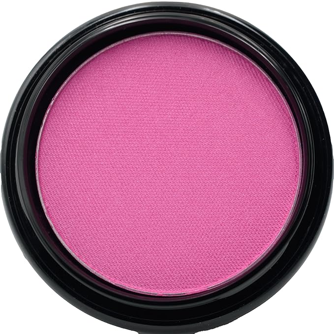 Hot Pink Bright Fuchsia Magenta Rouge Blush Pressed Cheek Color Powder, Talc & Paraben Free, 4 Grams, No Animal Testing & Cruelty Free-BrightBean Baby