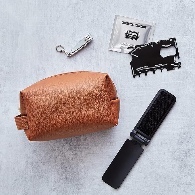 Pinch Provisions Hemergency Kit for Men, includes 30 Style & Grooming Essentials, Gift & Accessory for Grooms, Best Man, Personal Care, Travel or Cars-BrightBean Baby