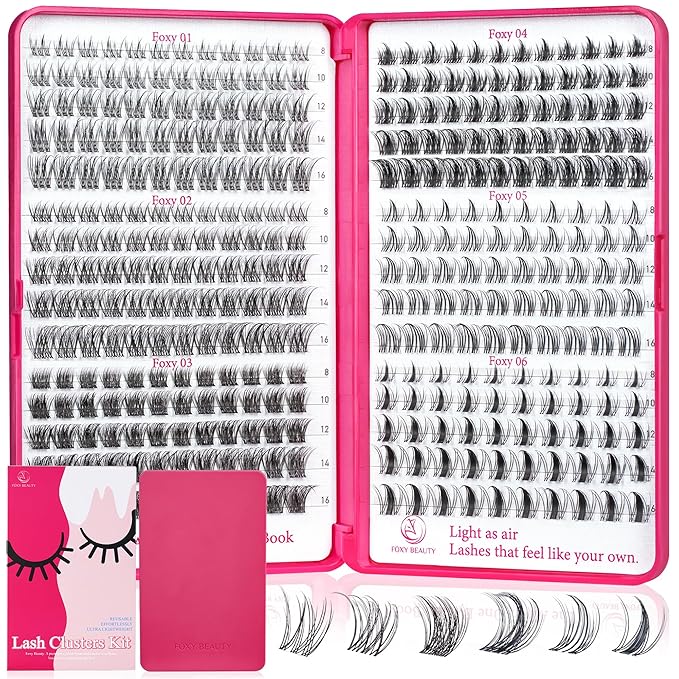Lash Clusters - Lash Clusters Kit Mix Manga Lases 360pcs Eyelash Clusters Spiky Lases Clusters DIY at Home No Glue Included-BrightBean Baby