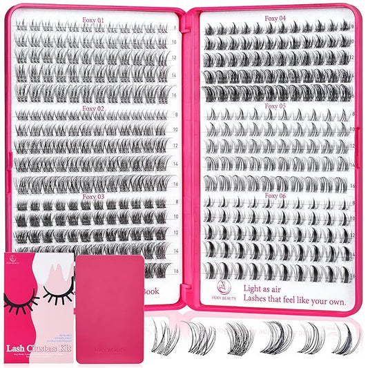 Lash Clusters - Lash Clusters Kit Mix Manga Lases 360pcs Eyelash Clusters Spiky Lases Clusters DIY at Home No Glue Included-BrightBean Baby