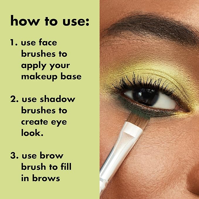 e.l.f. Professional Set of 12 Makeup Brushes, Pro-Worthy Makeup Brushes For A Flawless Full-Face Application, Vegan & Cruelty-Free-BrightBean Baby