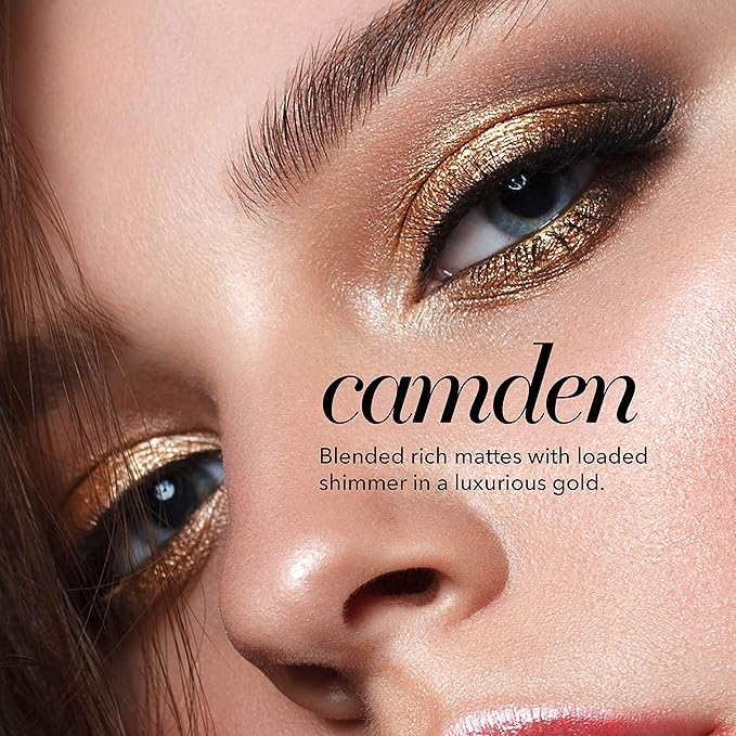 Pippa Of London Camden Make Up Palette 353 with 9 Luxury Matte, Shimmer and Glitter Eyeshadows in Rose Gold case with Mirror-BrightBean Baby