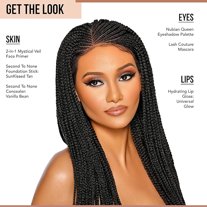 Glamazon Second to None Foundation Stick, Sunkissed Tan, Light-to-Full Coverage, Weightless Makeup With a Glowy Natural Finish-BrightBean Baby